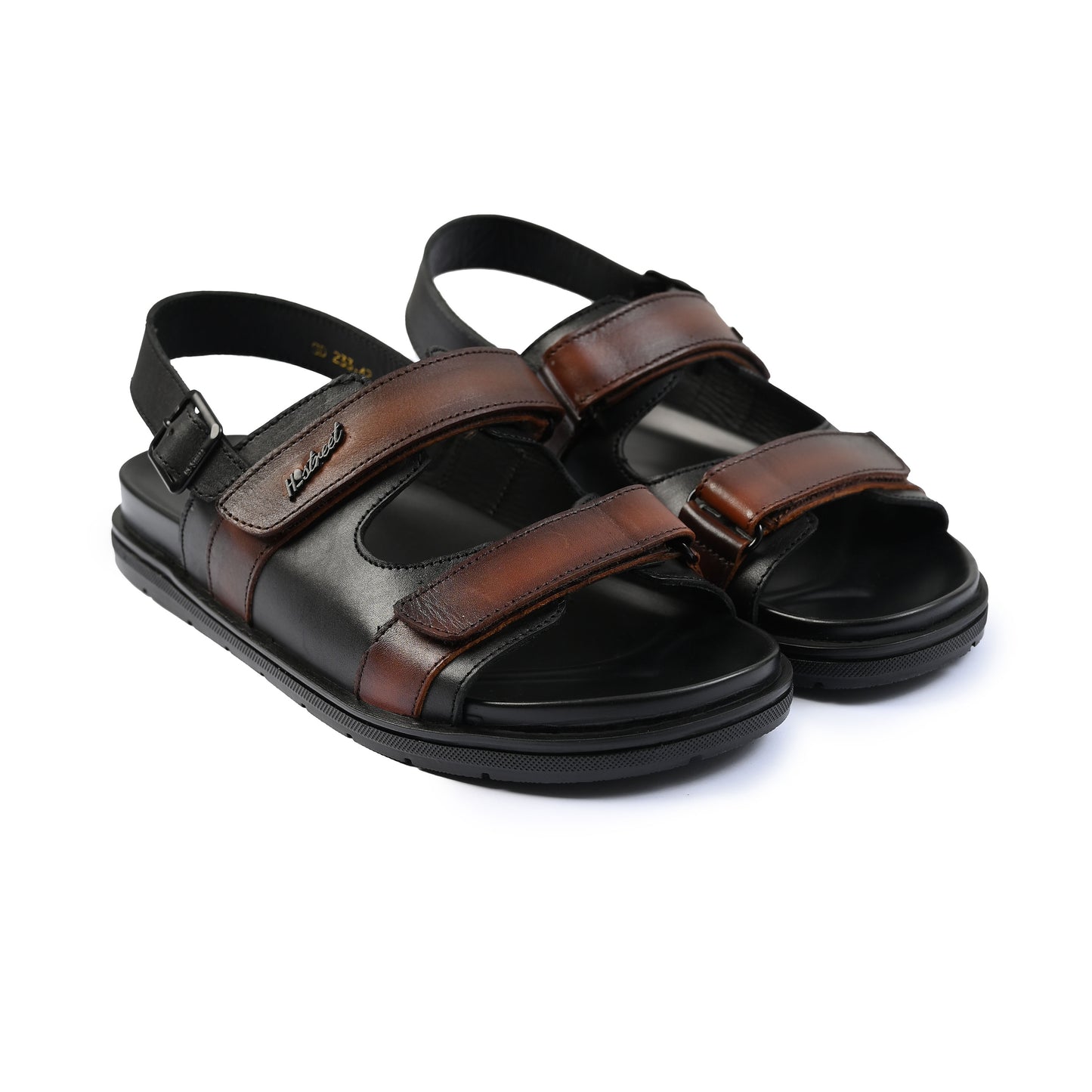 brown leather loafers