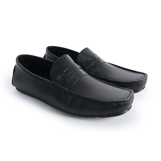BLACK SOFT LEATHER COMFORT LOAFER