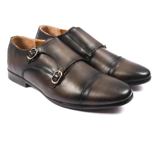 DOUBLE MONK LEATHER SHOE