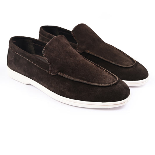 BROWN SUEDE OLD MONEY SHOES
