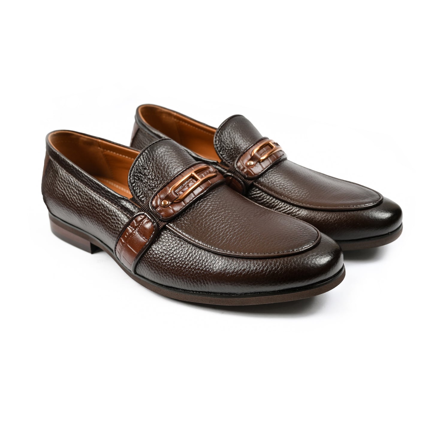 BROWN MILT LEATHER SHOES