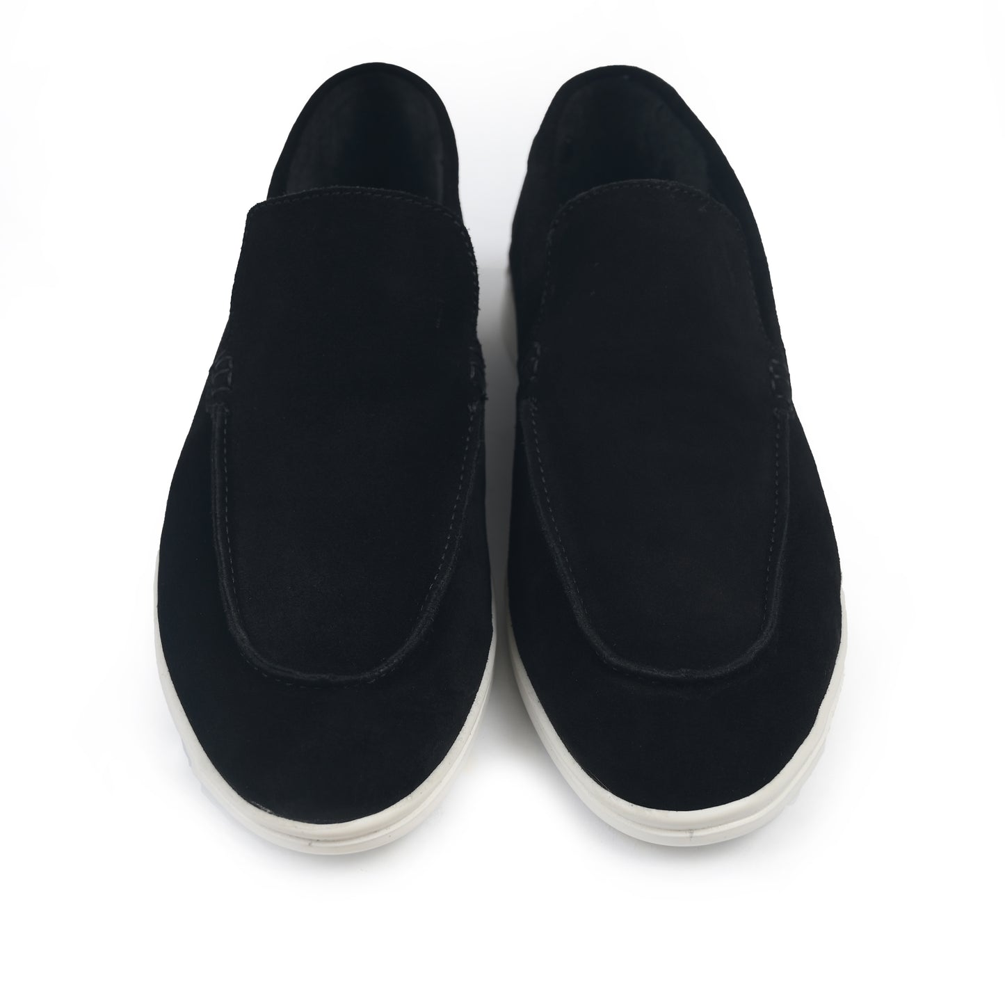 BLACK SUED OLD MONEY SHOES