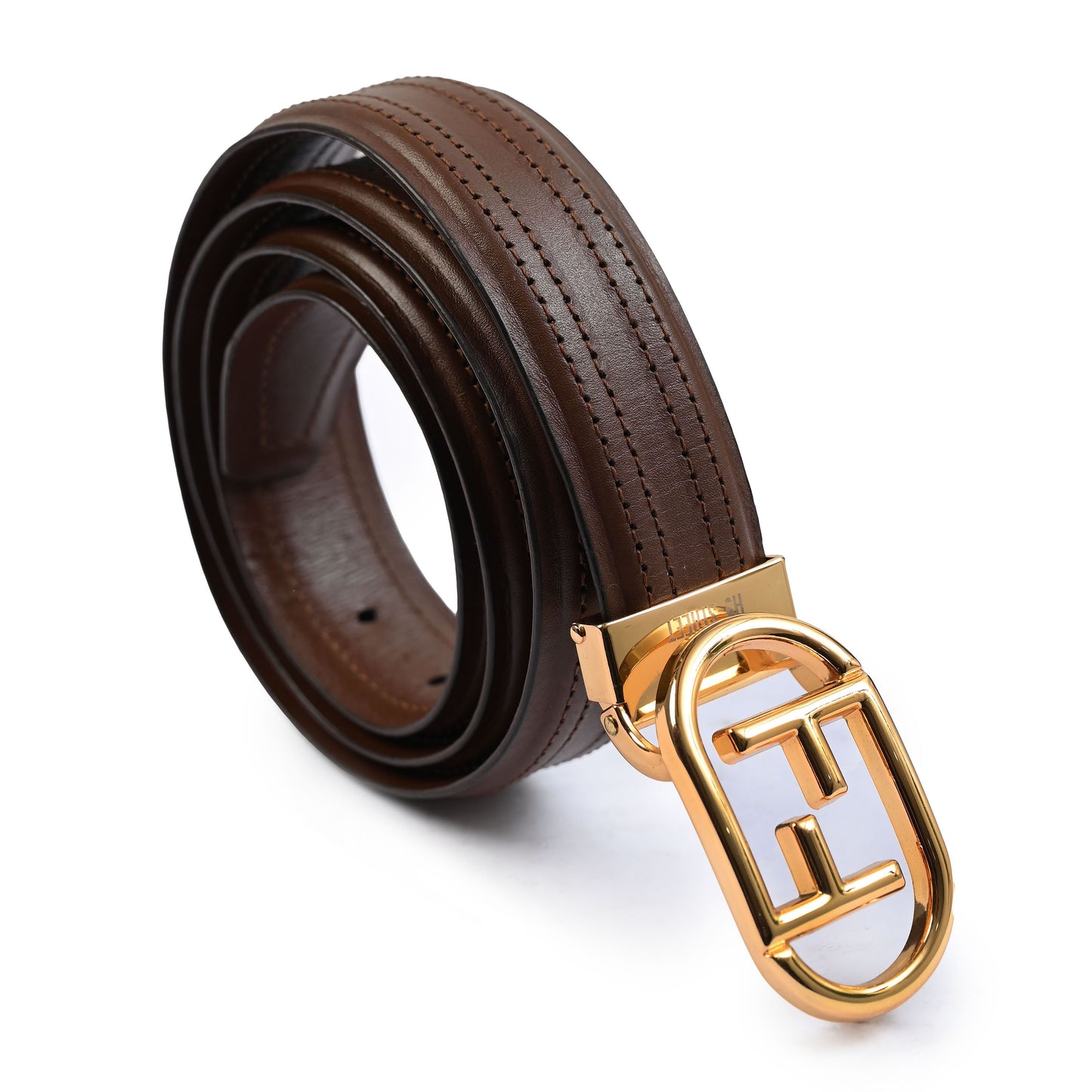 MULTI STITCHED LEATHER BELT