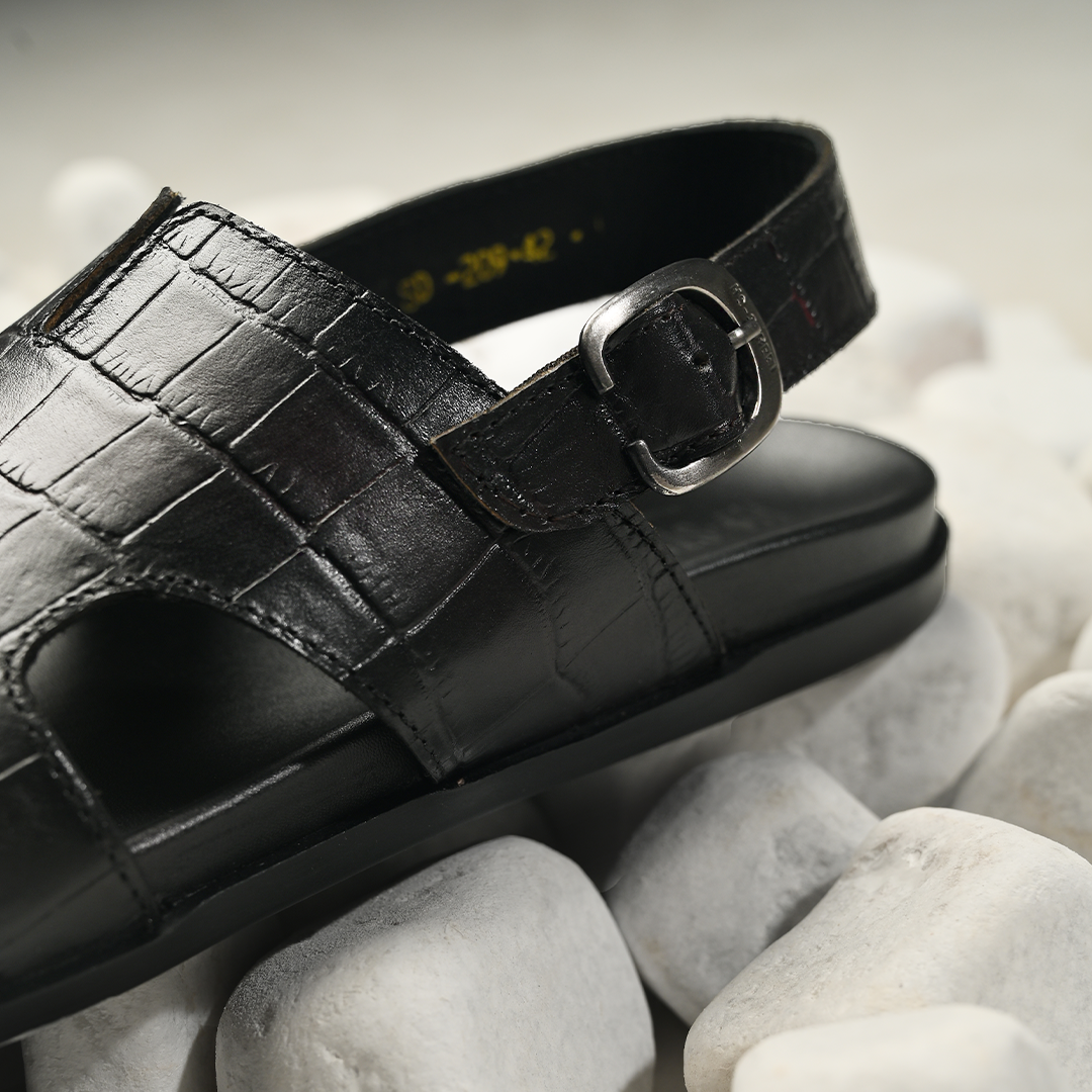 black leather dress shoes