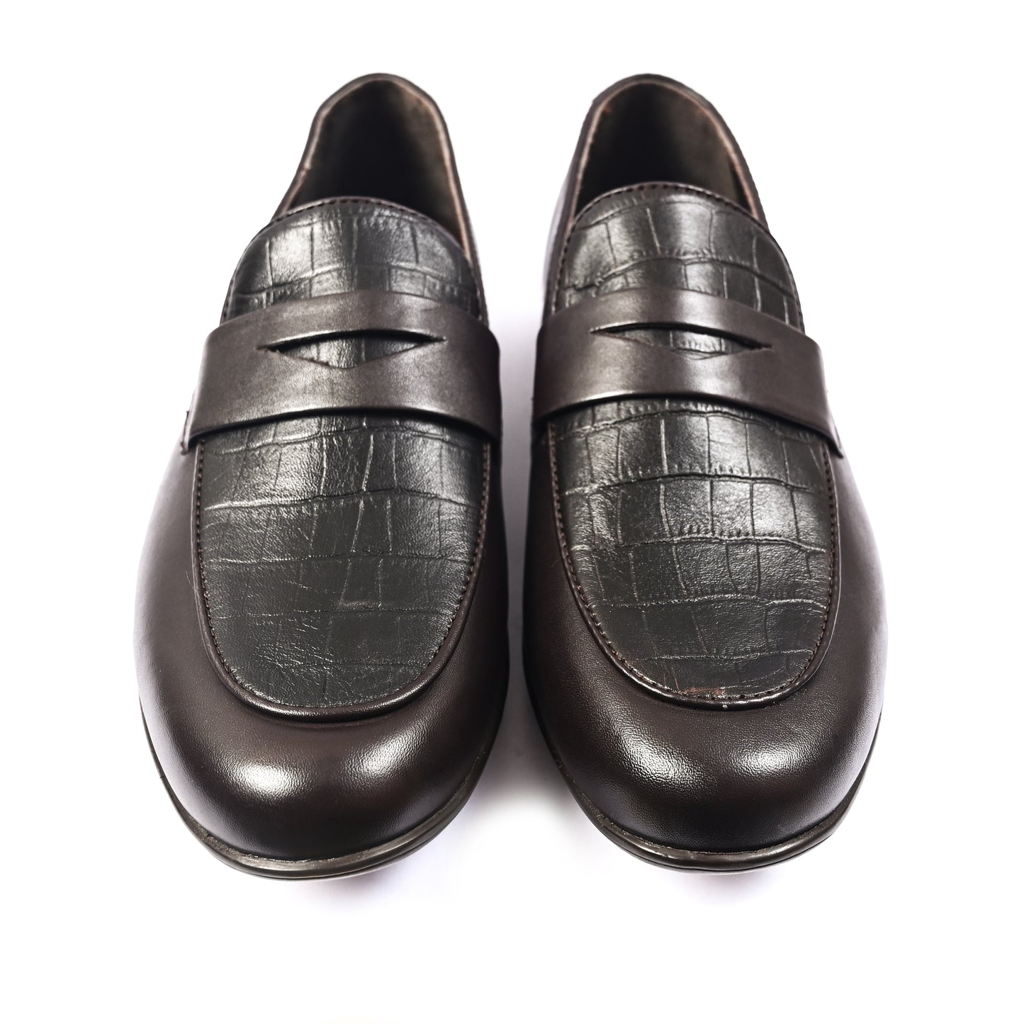BROWN SPLIT LEATHER SHOES