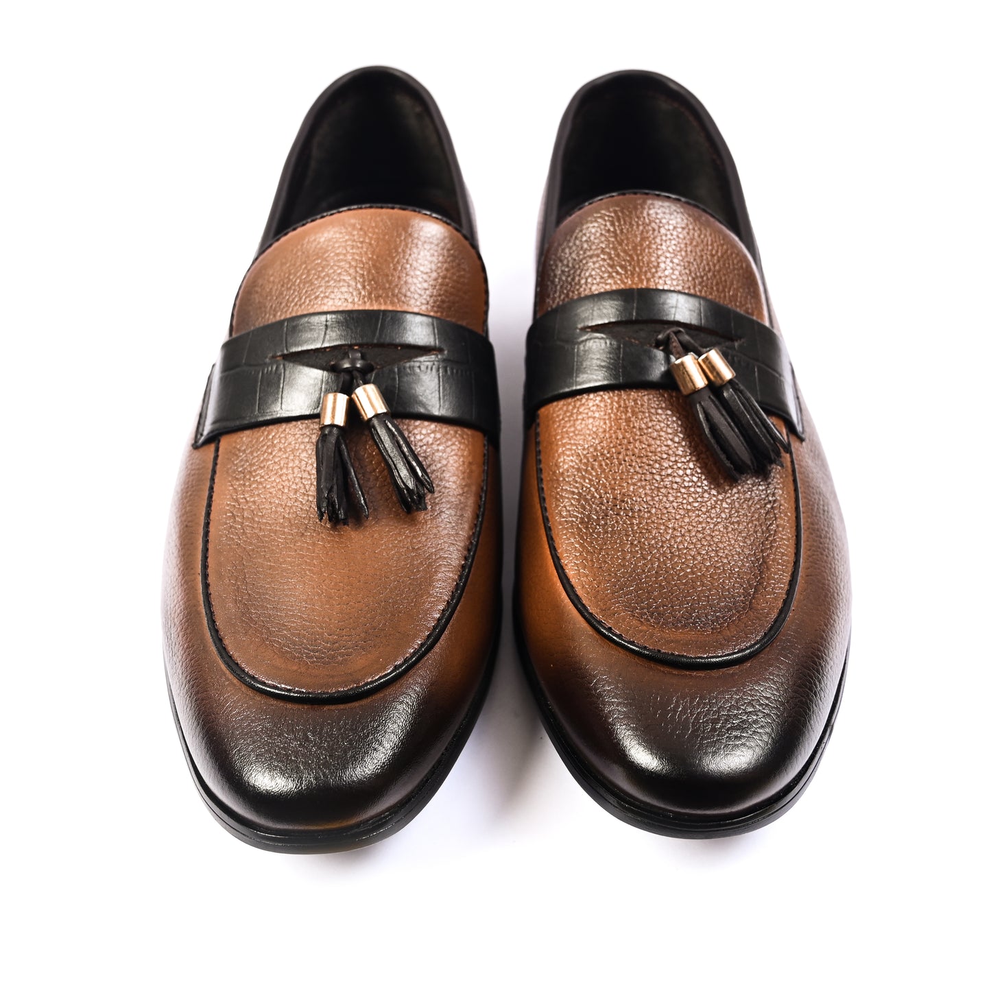 MUSTARD MILD LEATHER SLIP ONS