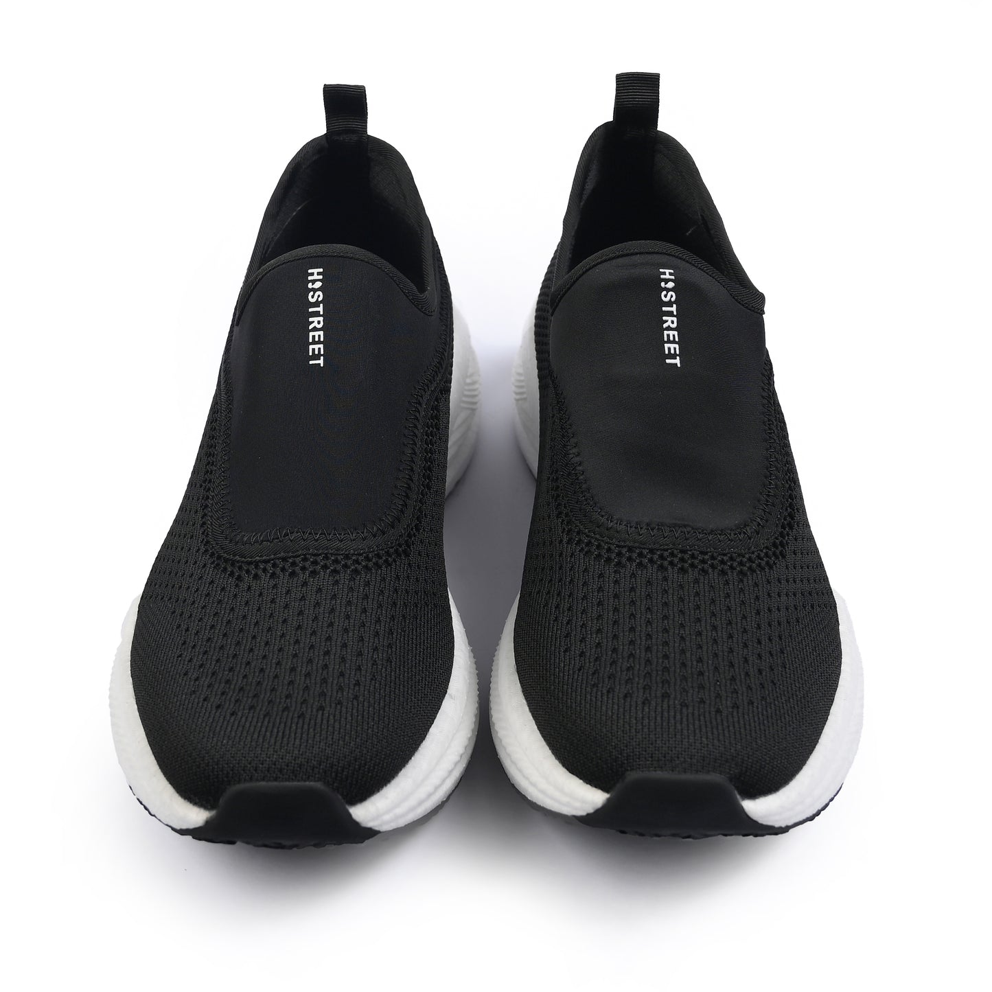 BLACK KNITED EVA TECH SHOES