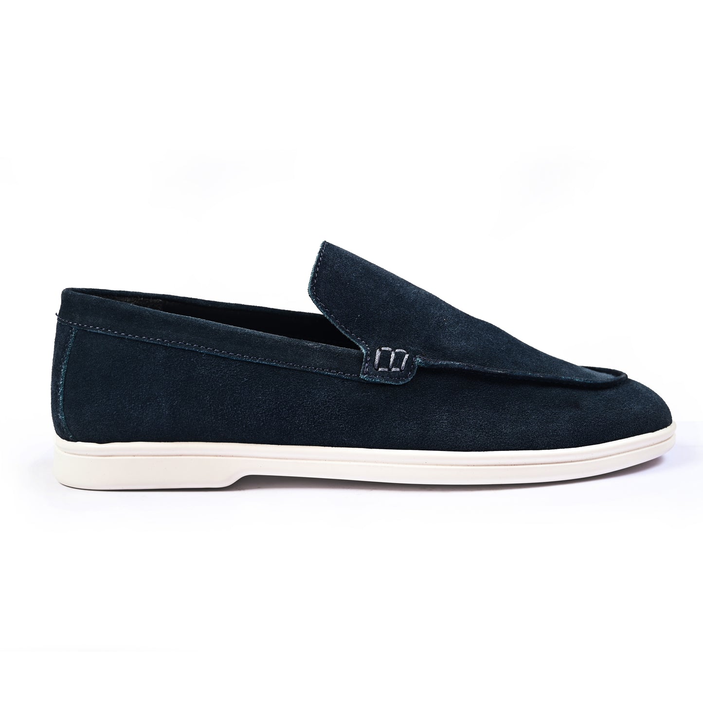 NAVY SUEDE OLD MONEY SHOES