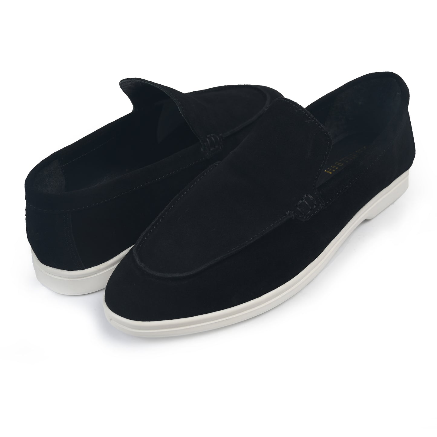 BLACK SUED OLD MONEY SHOES