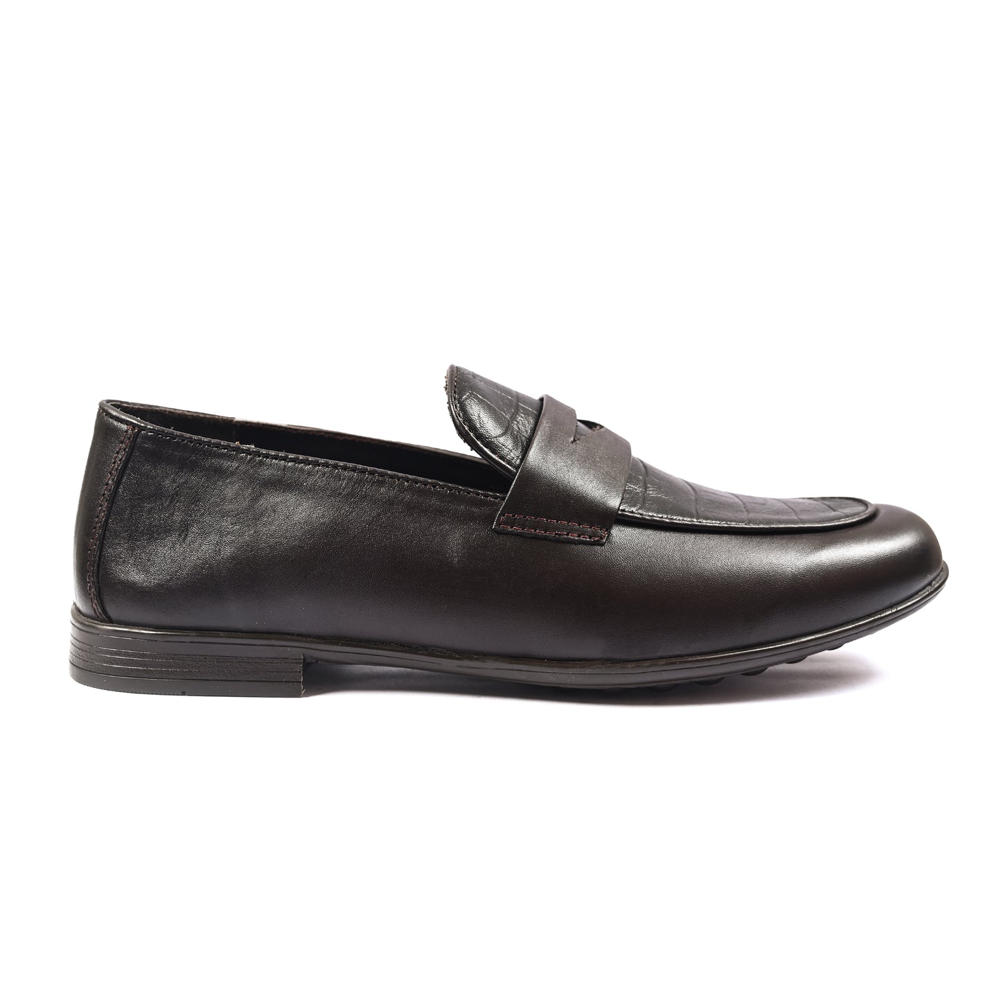 BROWN SPLIT LEATHER SHOES