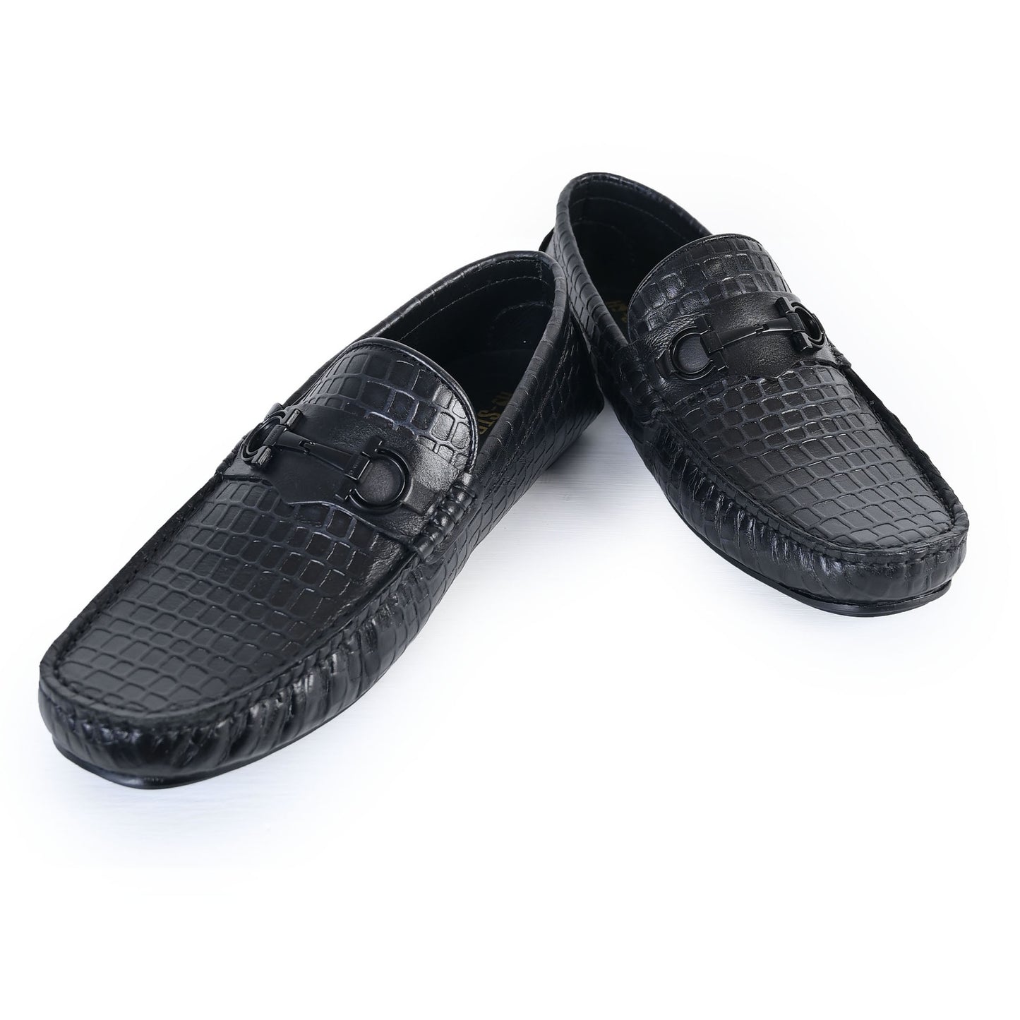 all black moccasins