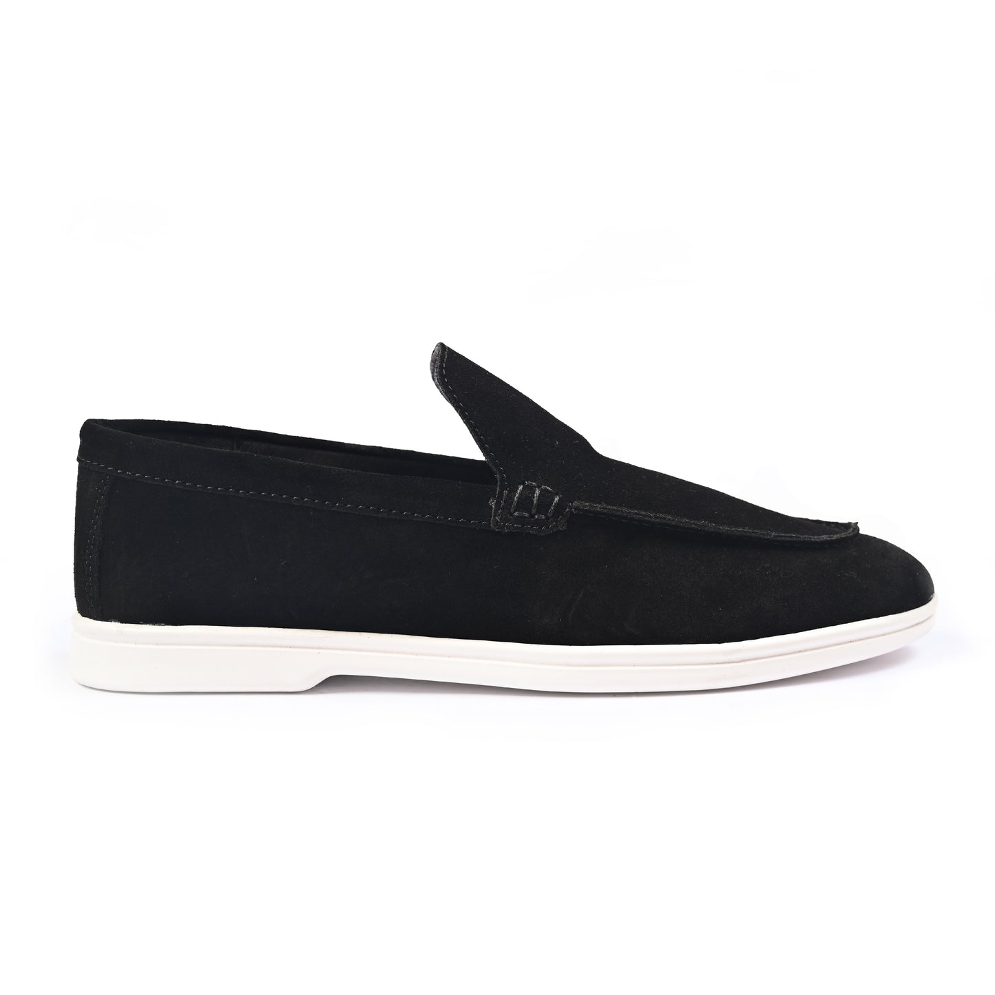 BLACK SUED OLD MONEY SHOES