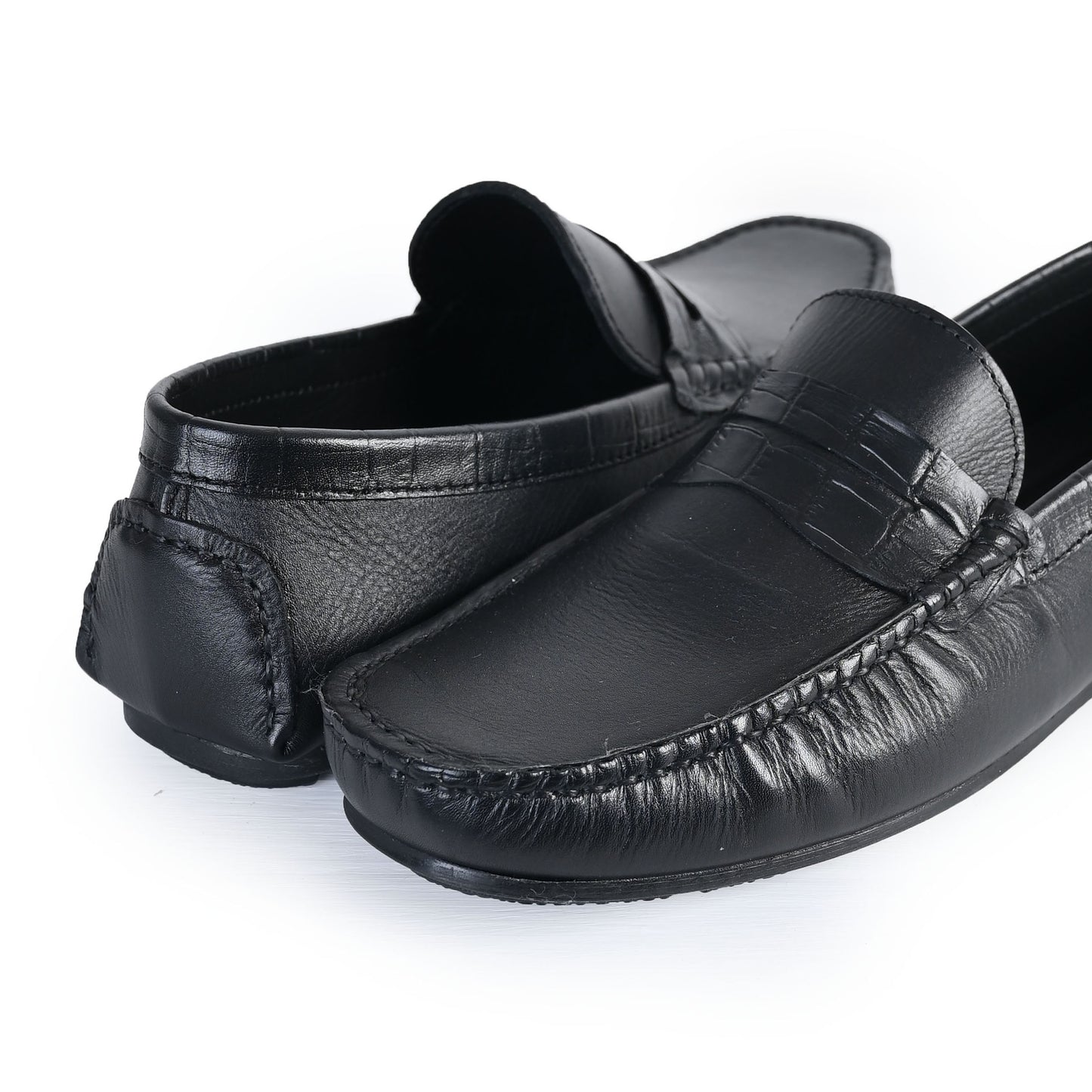 BLACK SOFT LEATHER COMFORT LOAFER