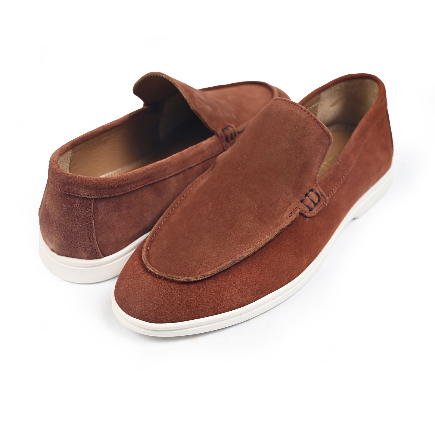 ORANGE SUEDE OLD MONEY SHOES