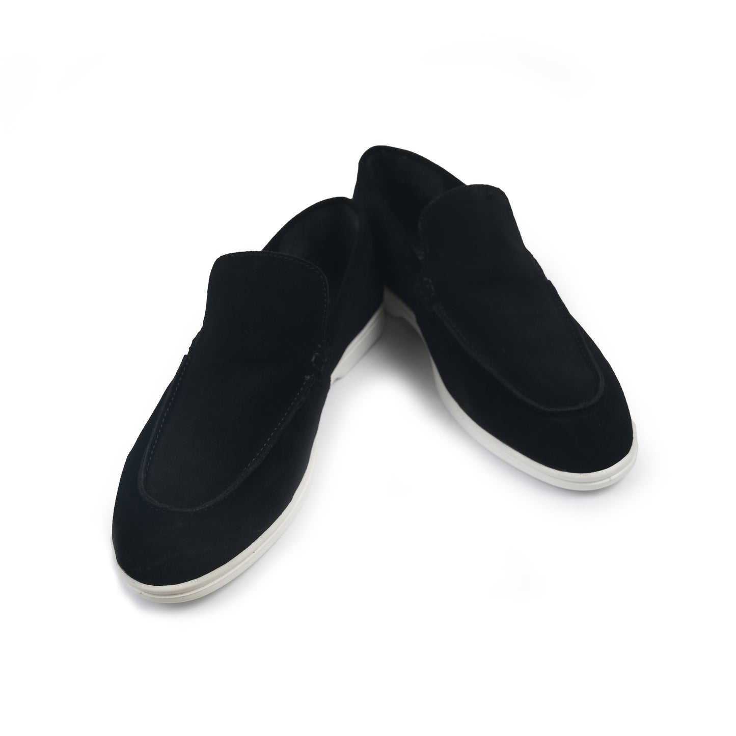 BLACK SUED OLD MONEY SHOES