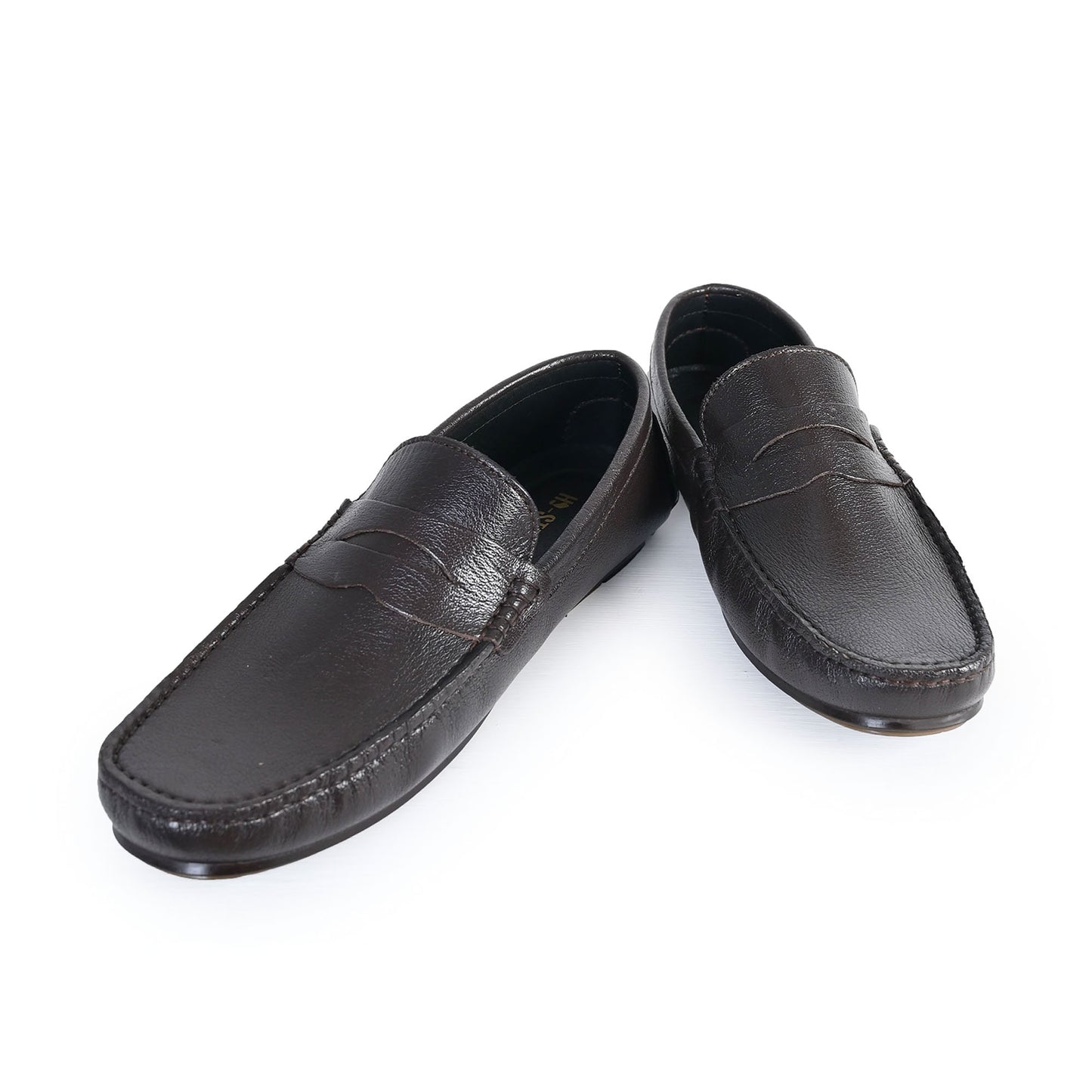 COFFEE SOFT LEATHER SHOES