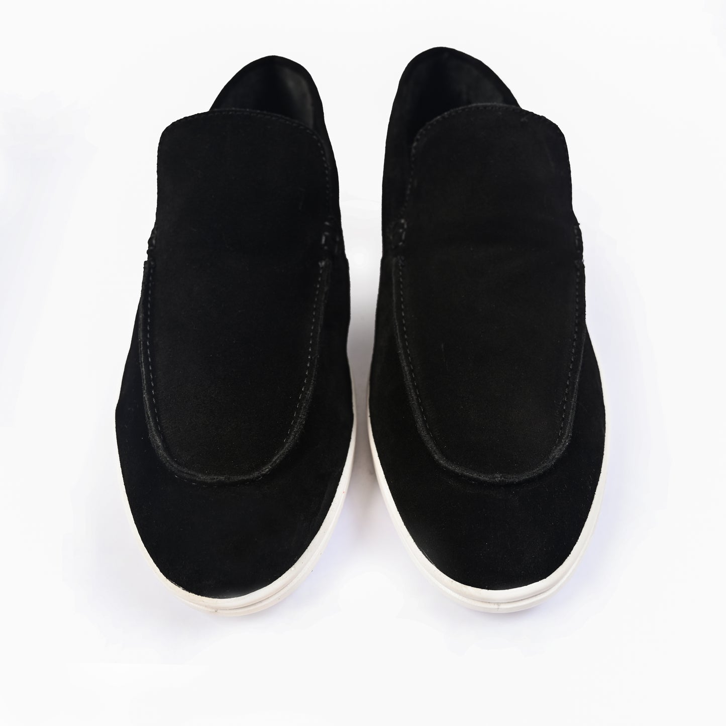 BLACK SUED OLD MONEY SHOES