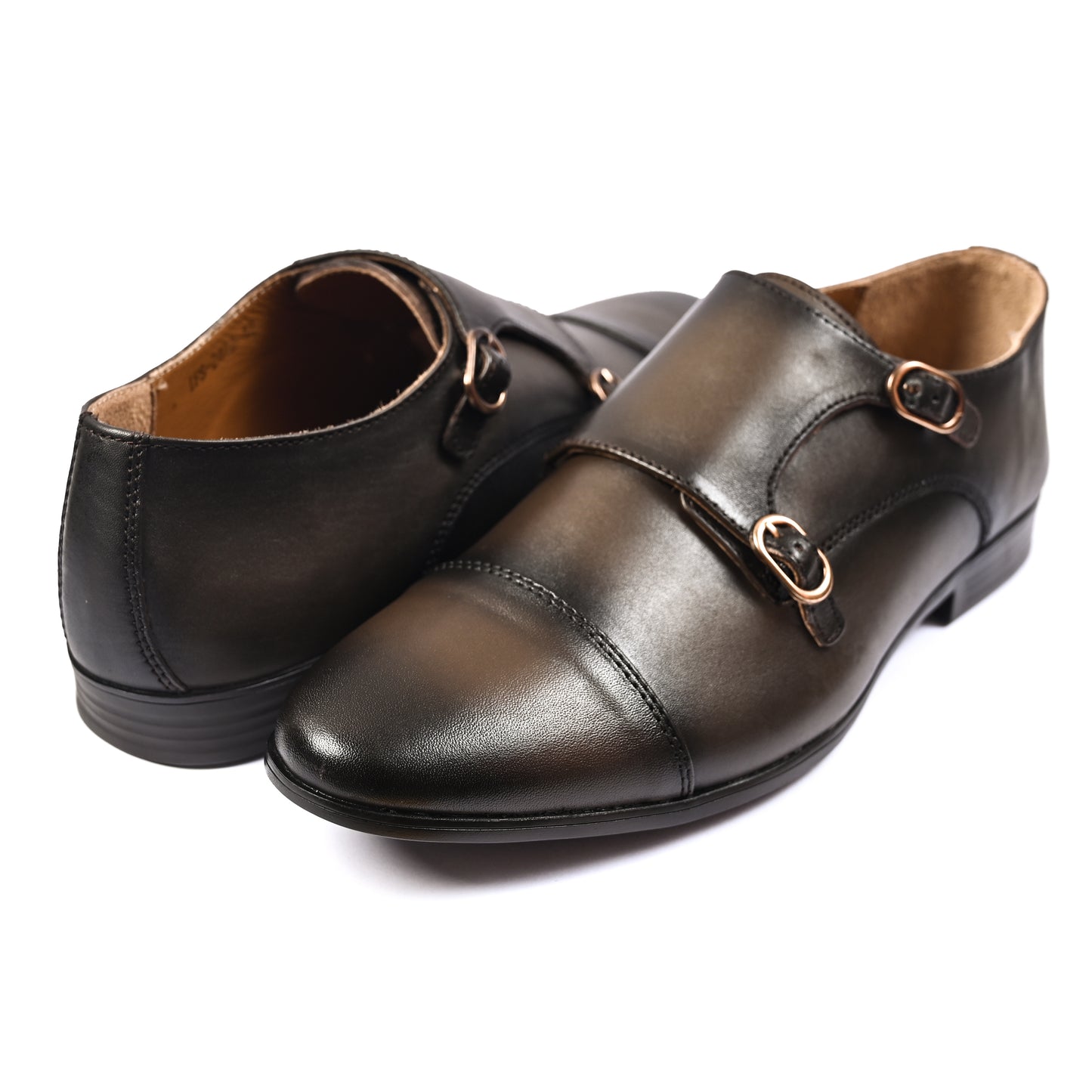 DOUBLE MONK LEATHER SHOE