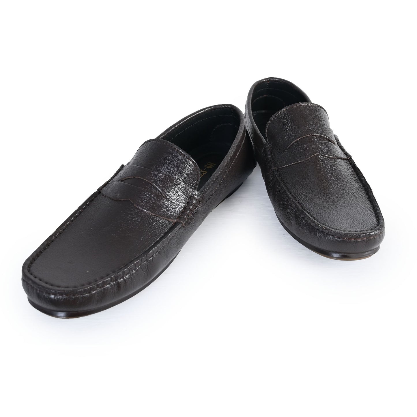 COFFEE SOFT LEATHER SHOES