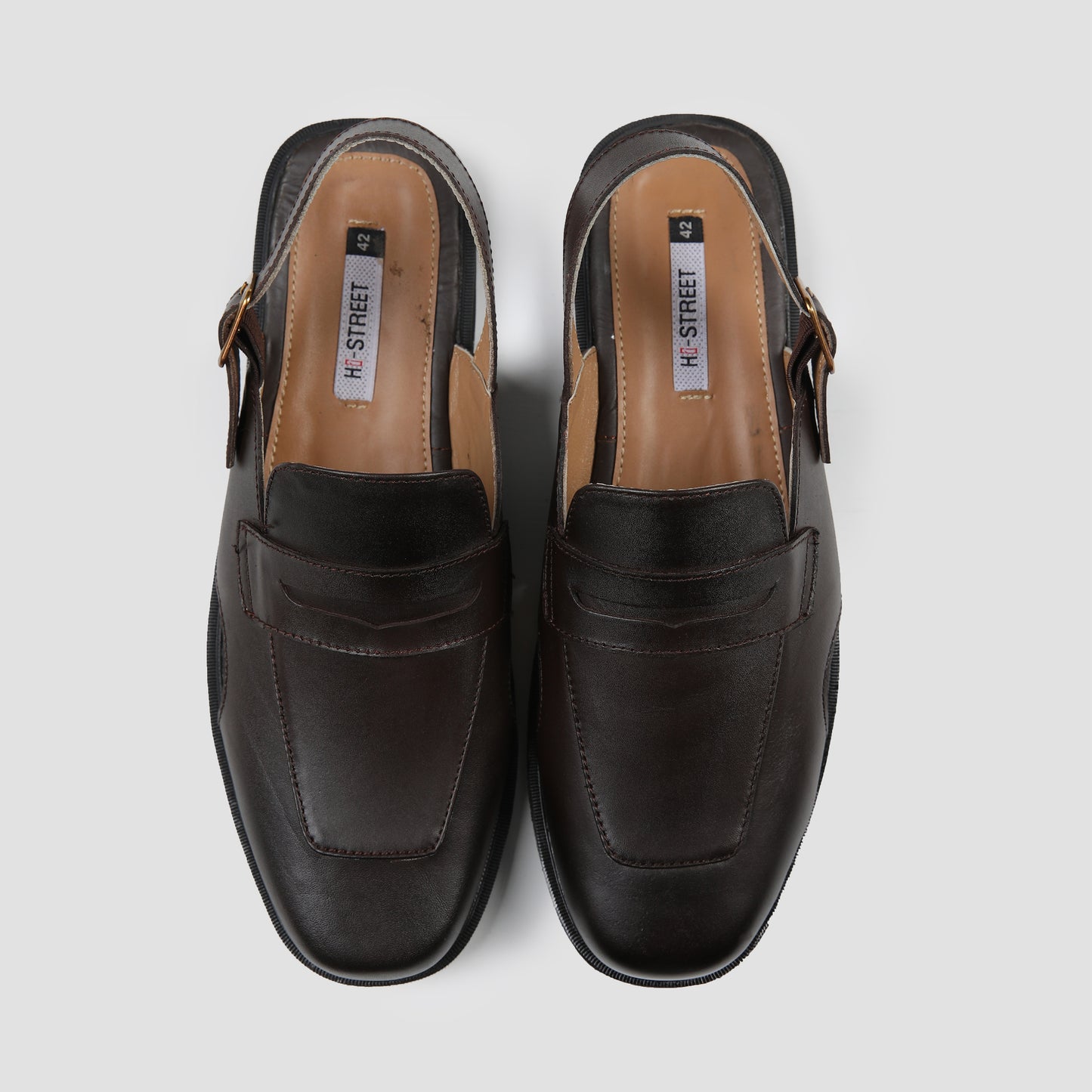 mule leather sandals
