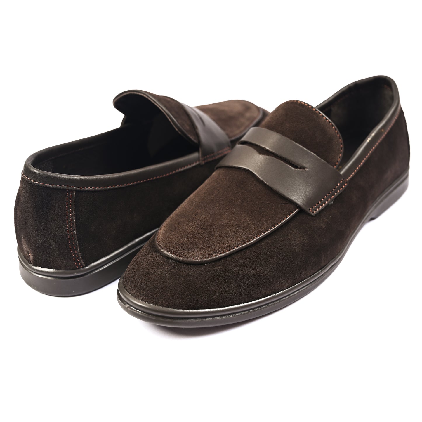 BROWN SUEDE LEATHER LOAFERS