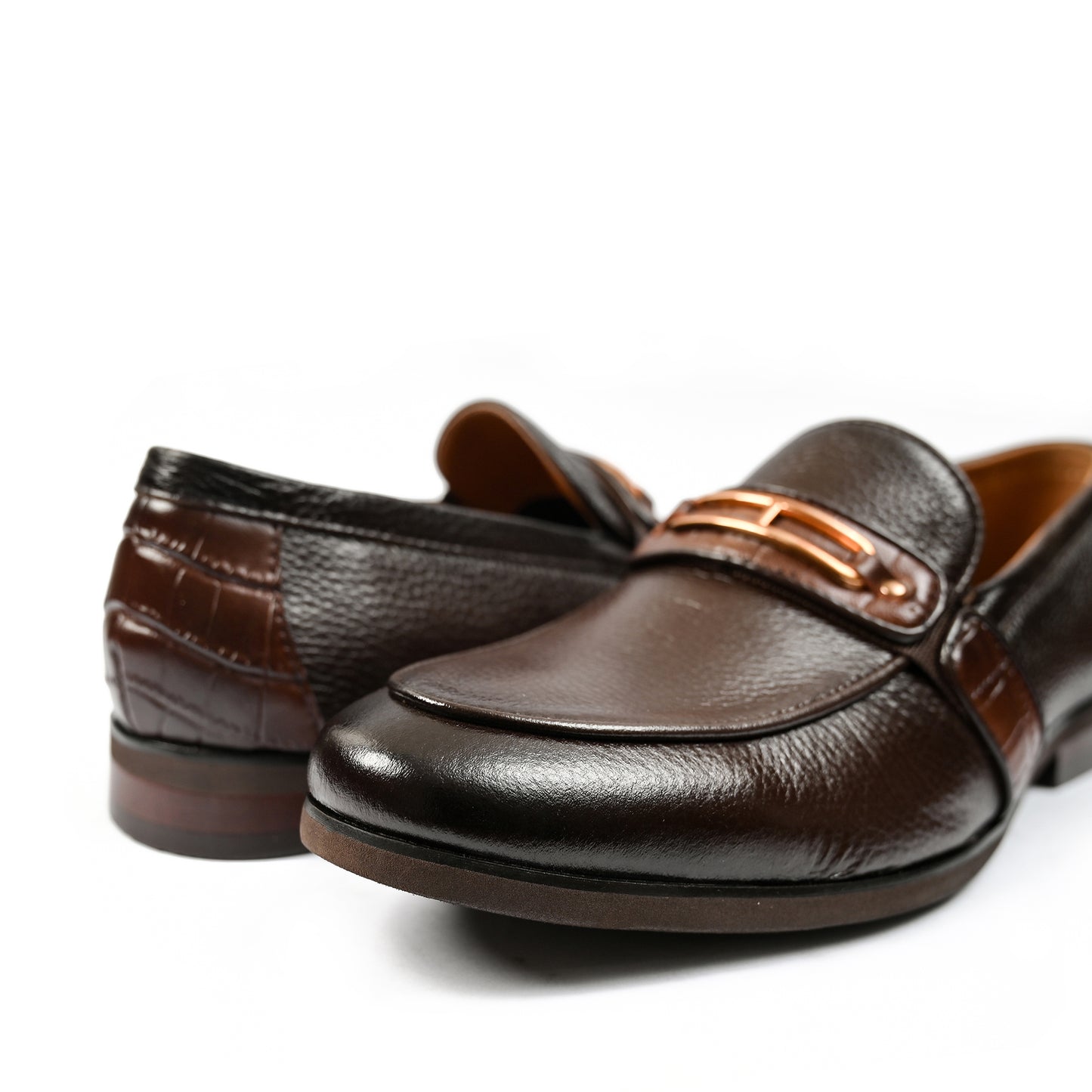 BROWN MILT LEATHER SHOES