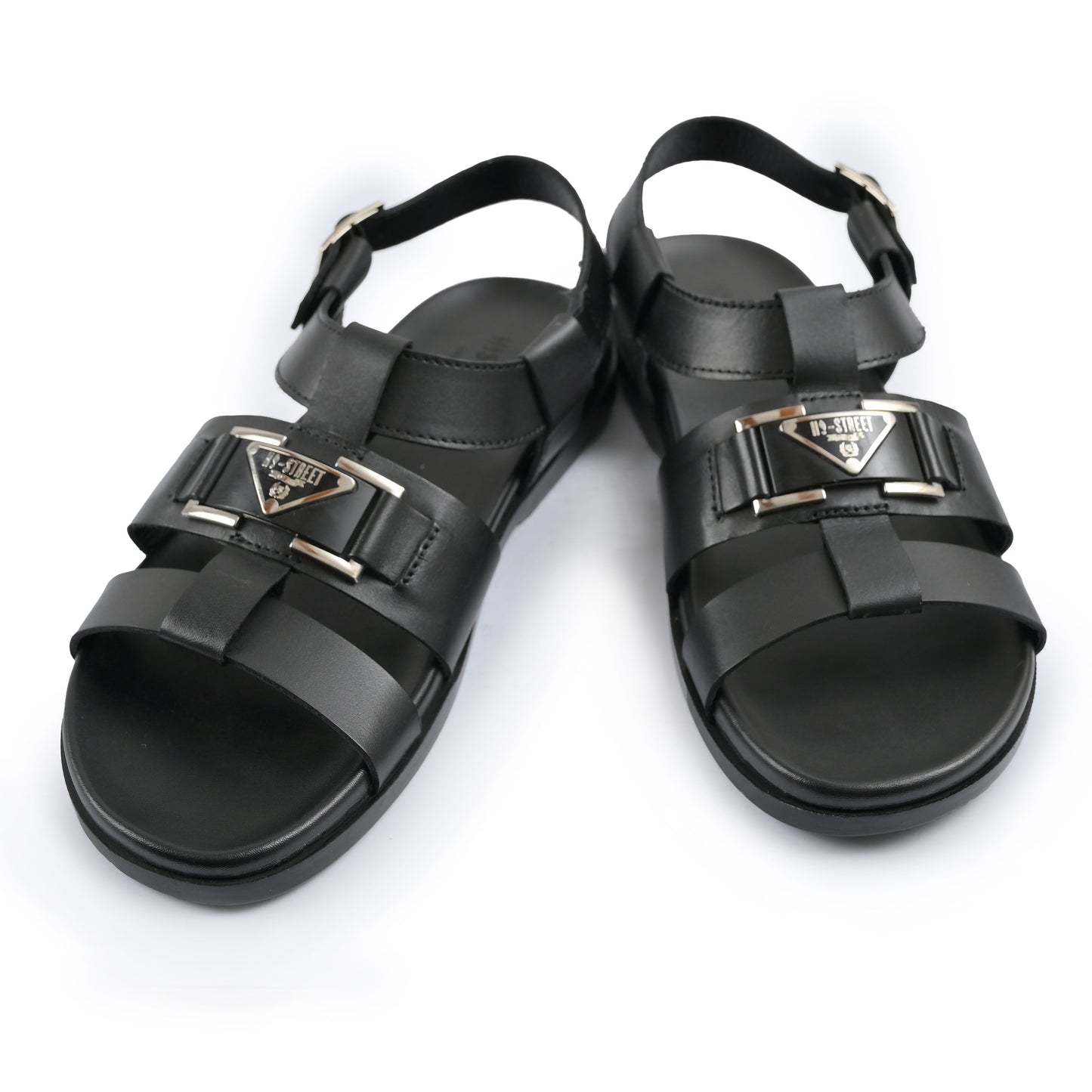 double buckle sandals