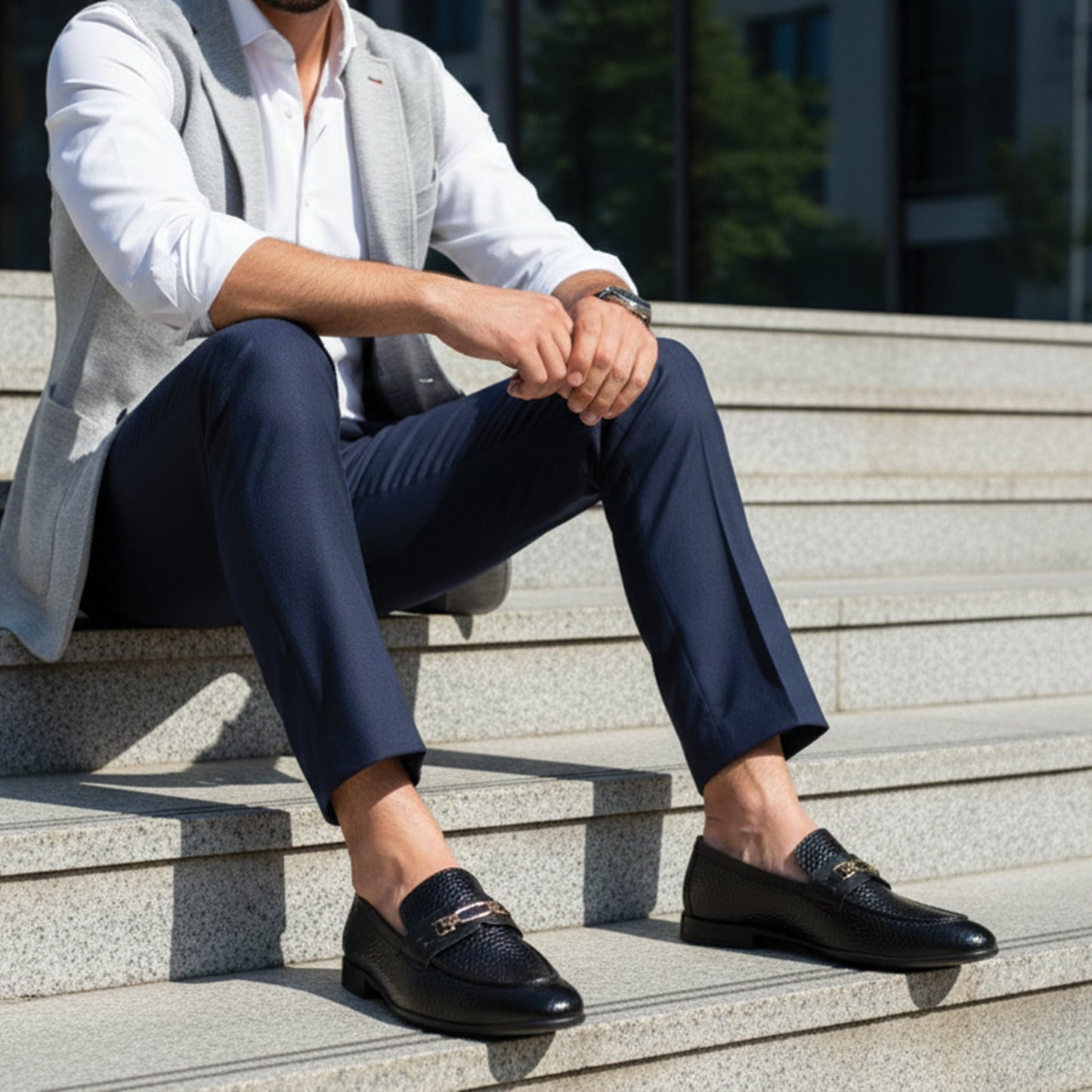 BLACK PATENT LEATHER SHOES