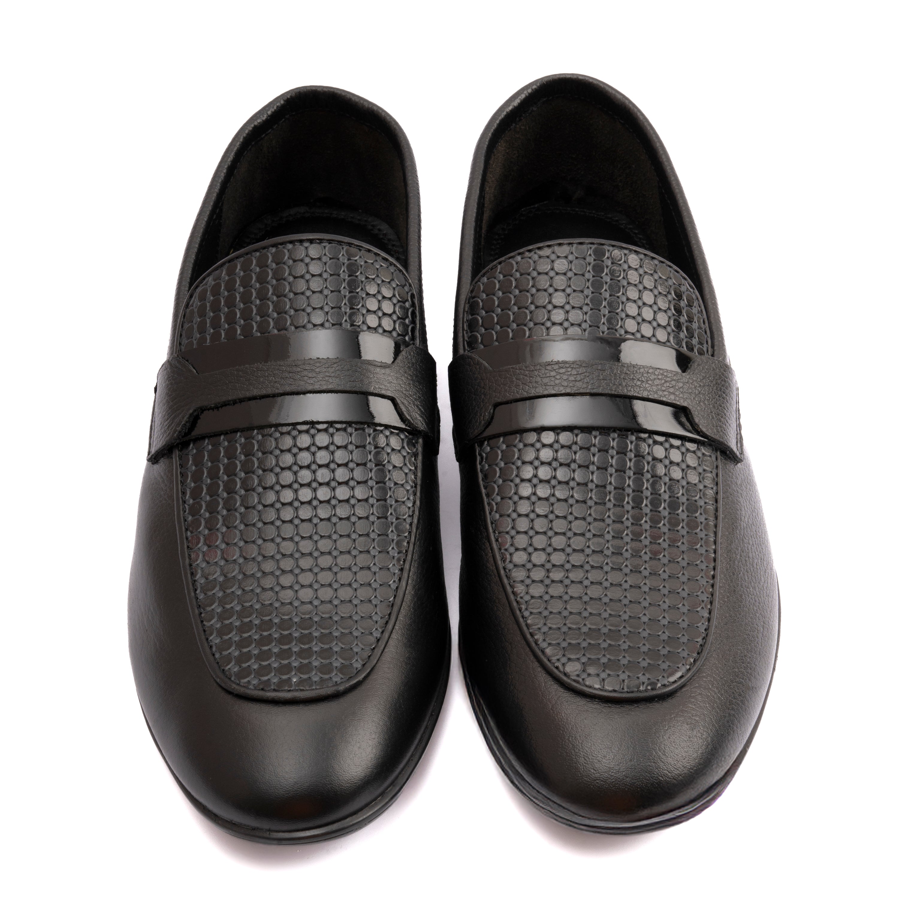 BLACK MULTI LEATHER SHOES
