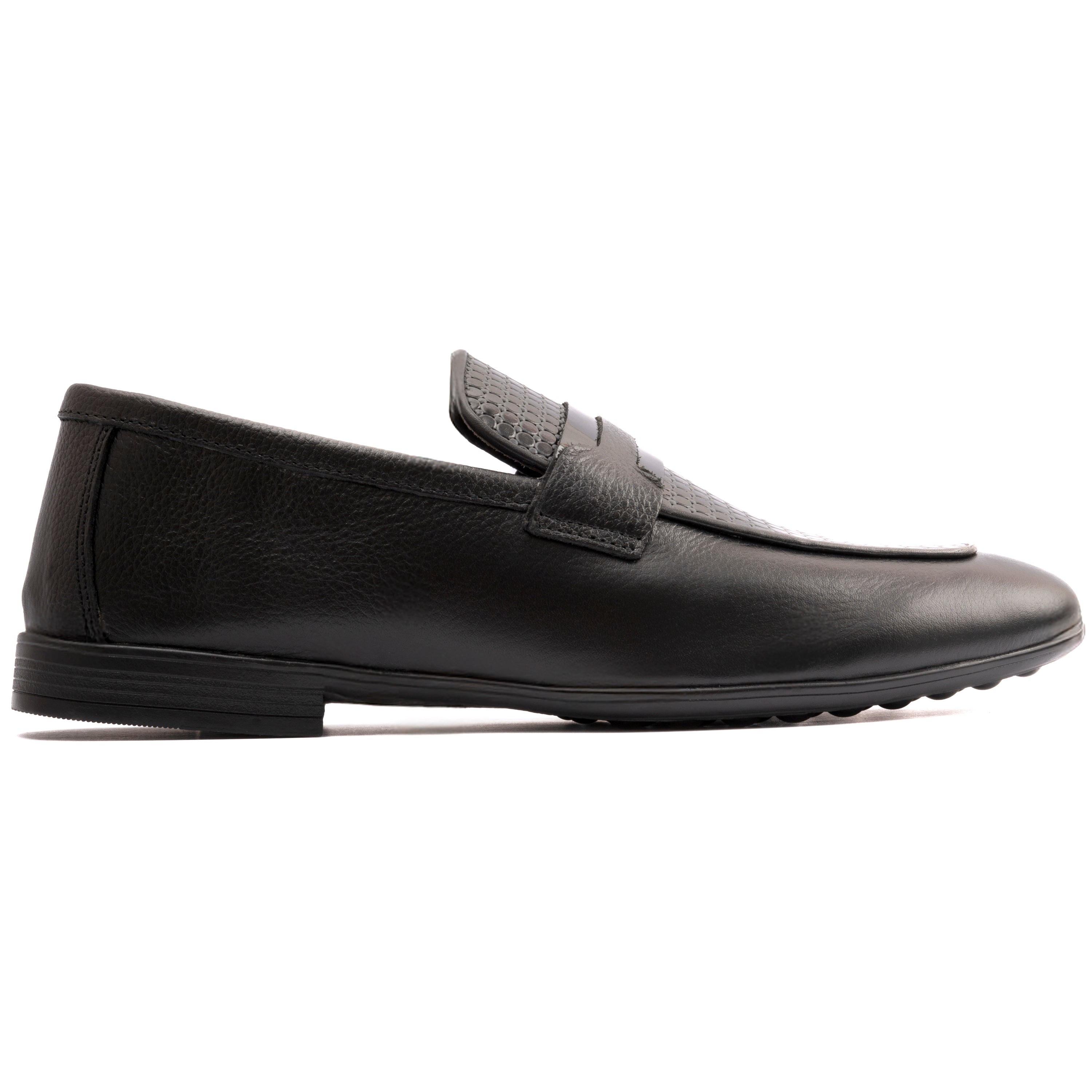 BLACK MULTI LEATHER SHOES