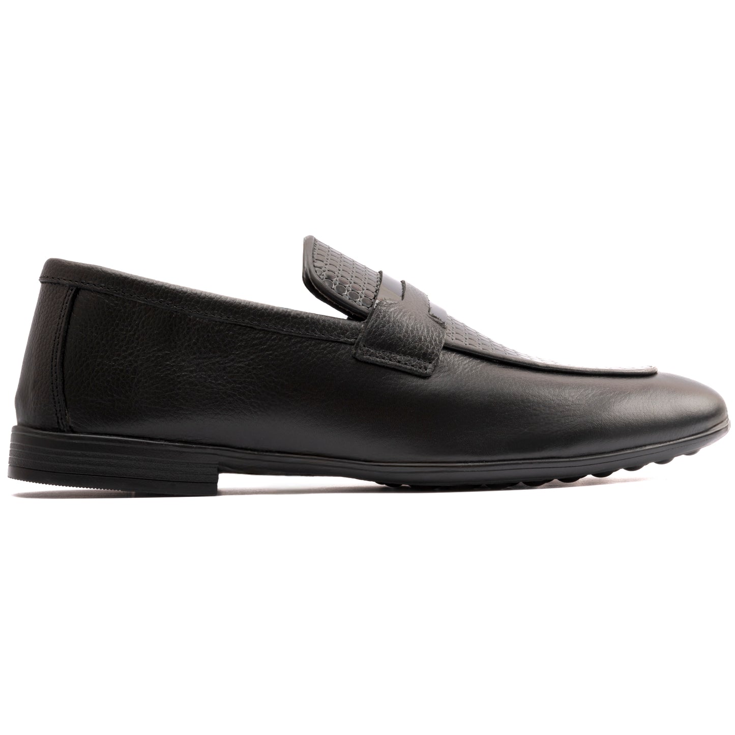 BLACK MULTI LEATHER SHOES