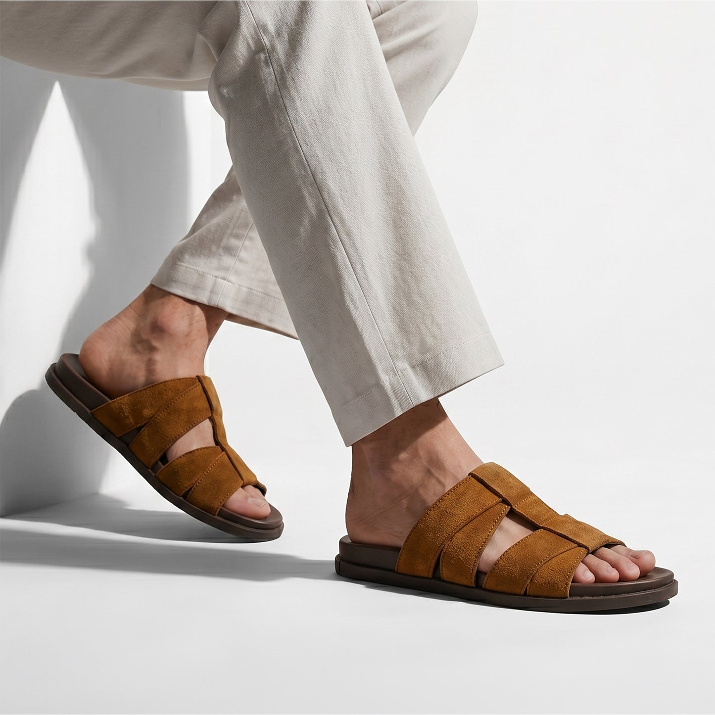 SUEDE LEATHER EVA SLIPPER