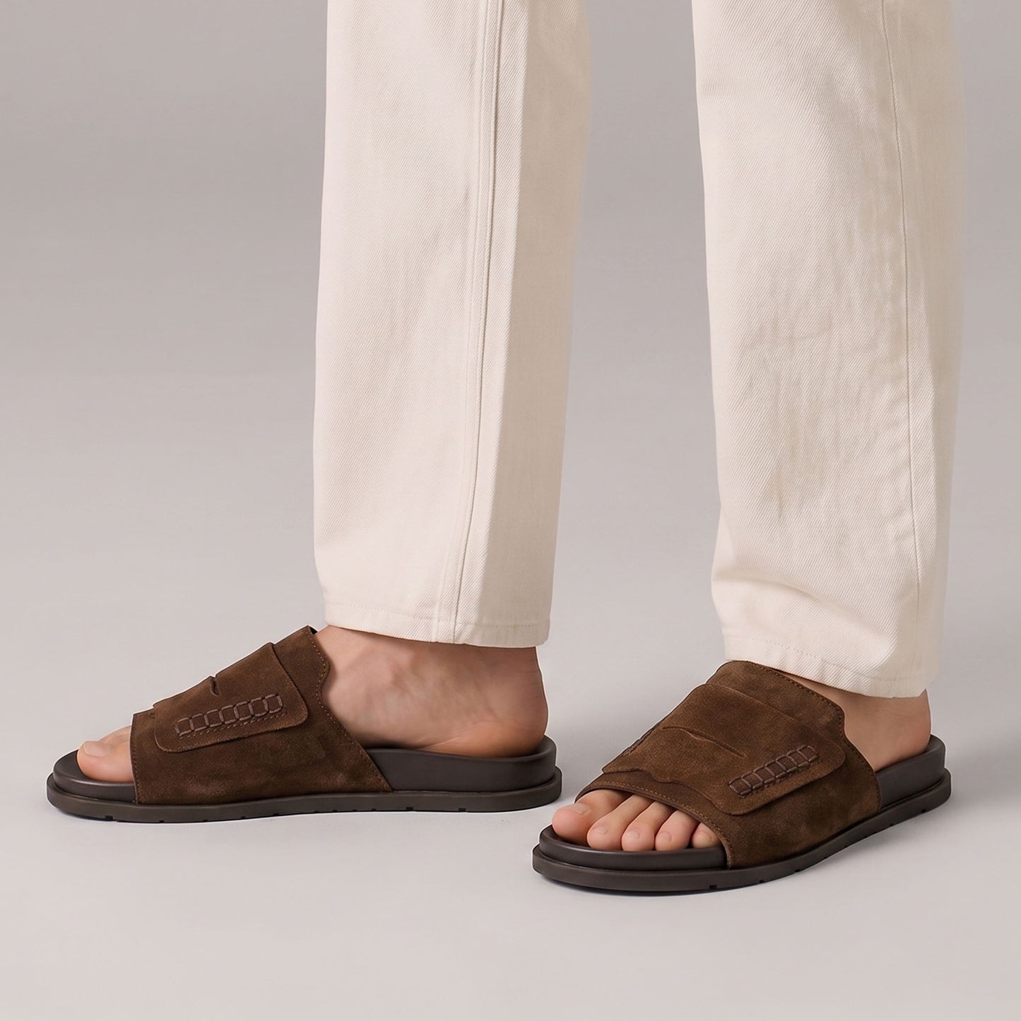 SUEDE LEATHER COMFY SLIPPER