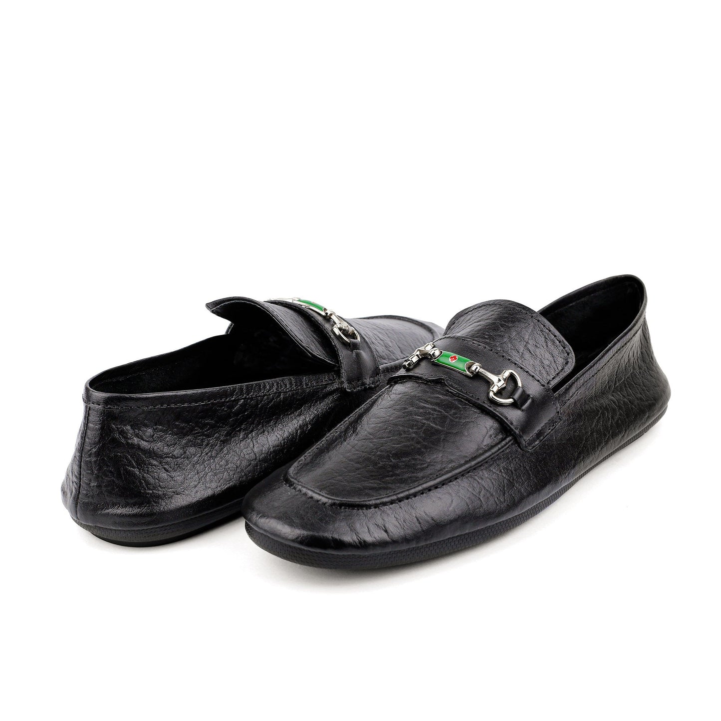 BLACK SOFT LEATHER SHOES - Hi-Street