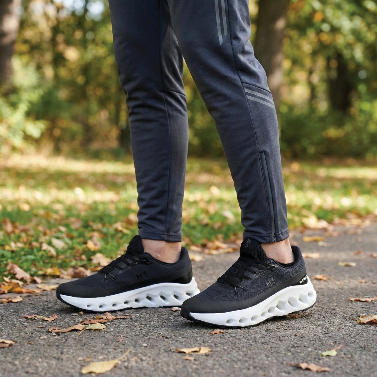 BLACK ULTRA CUSHIONING SHOES - Hi-Street
