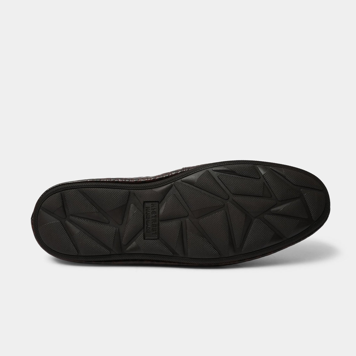 BROWN TEXTURED LEATHER LOAFER - Hi-Street
