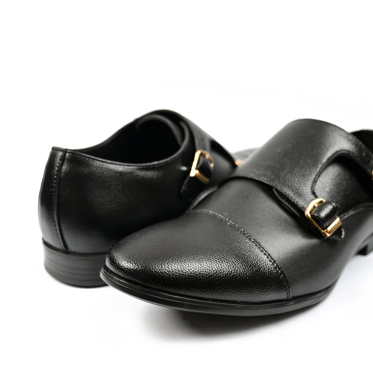 DOUBLE MONK LEARTHER SHOES - Hi-Street