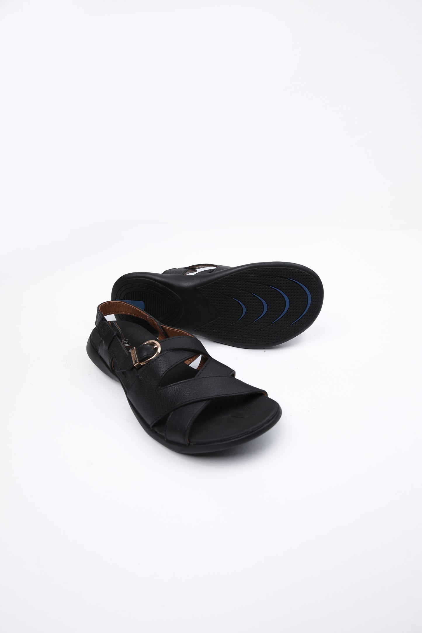 stylish black sandals