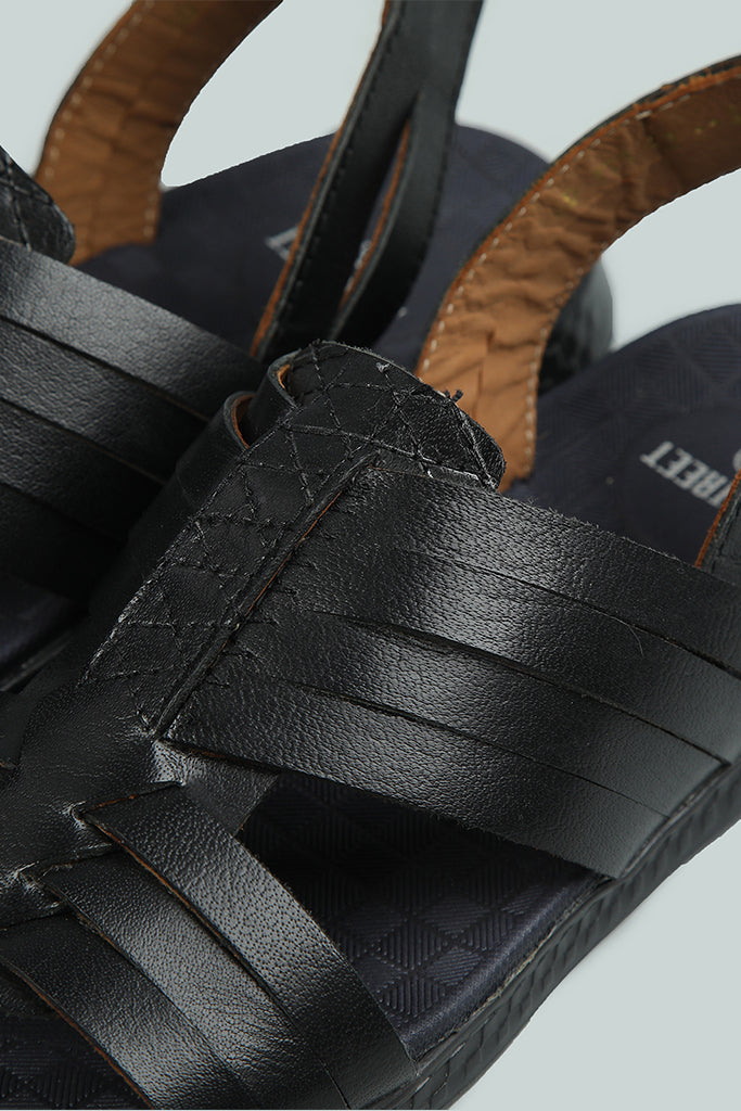 black leather casual shoes men's