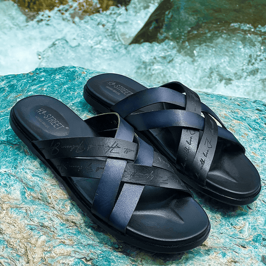 Explore a wide collection of men's footwear: Leather Sandals and Slippers - Hi-Street