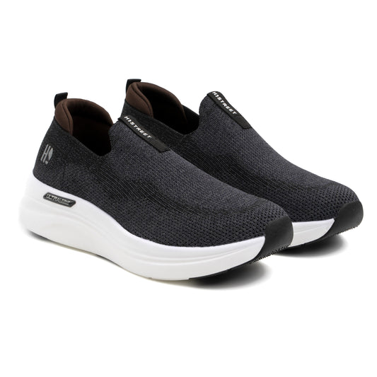 BLACK KNITED ULTRA LIGHT SHOES