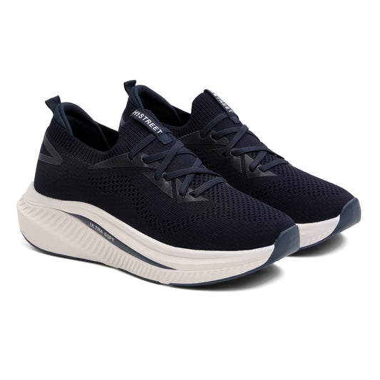 NAVY LACE UP STYLE TRAINER