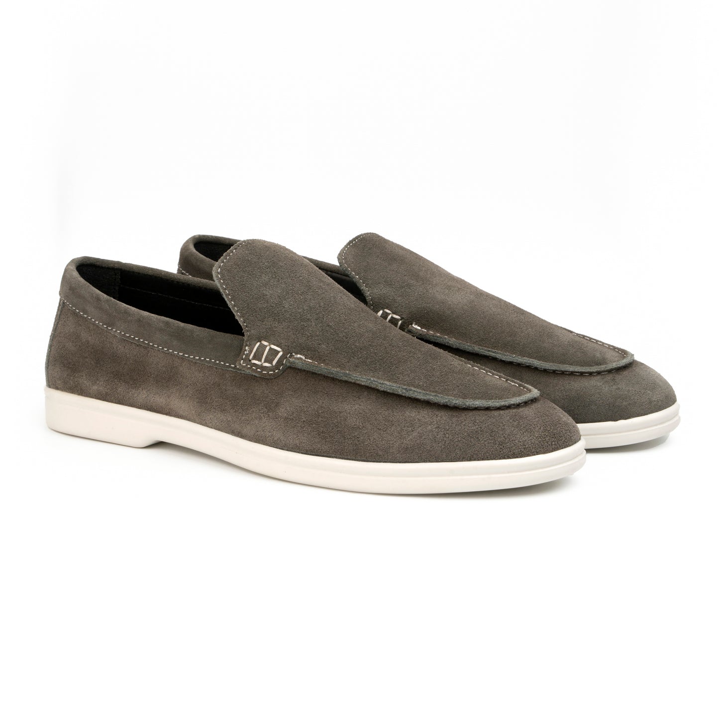 GREY SUEDE LEATHER LOAFER