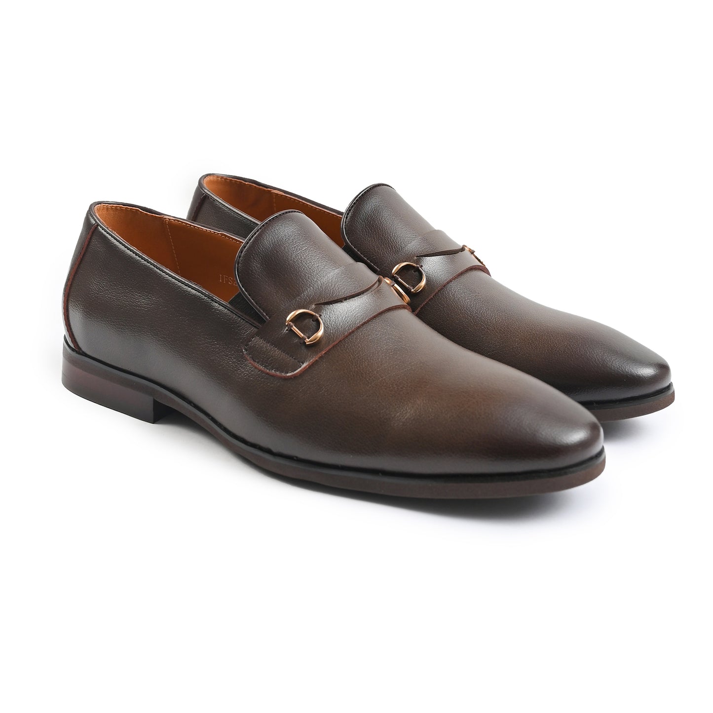 BROWN MILT TEXTURED SHOES