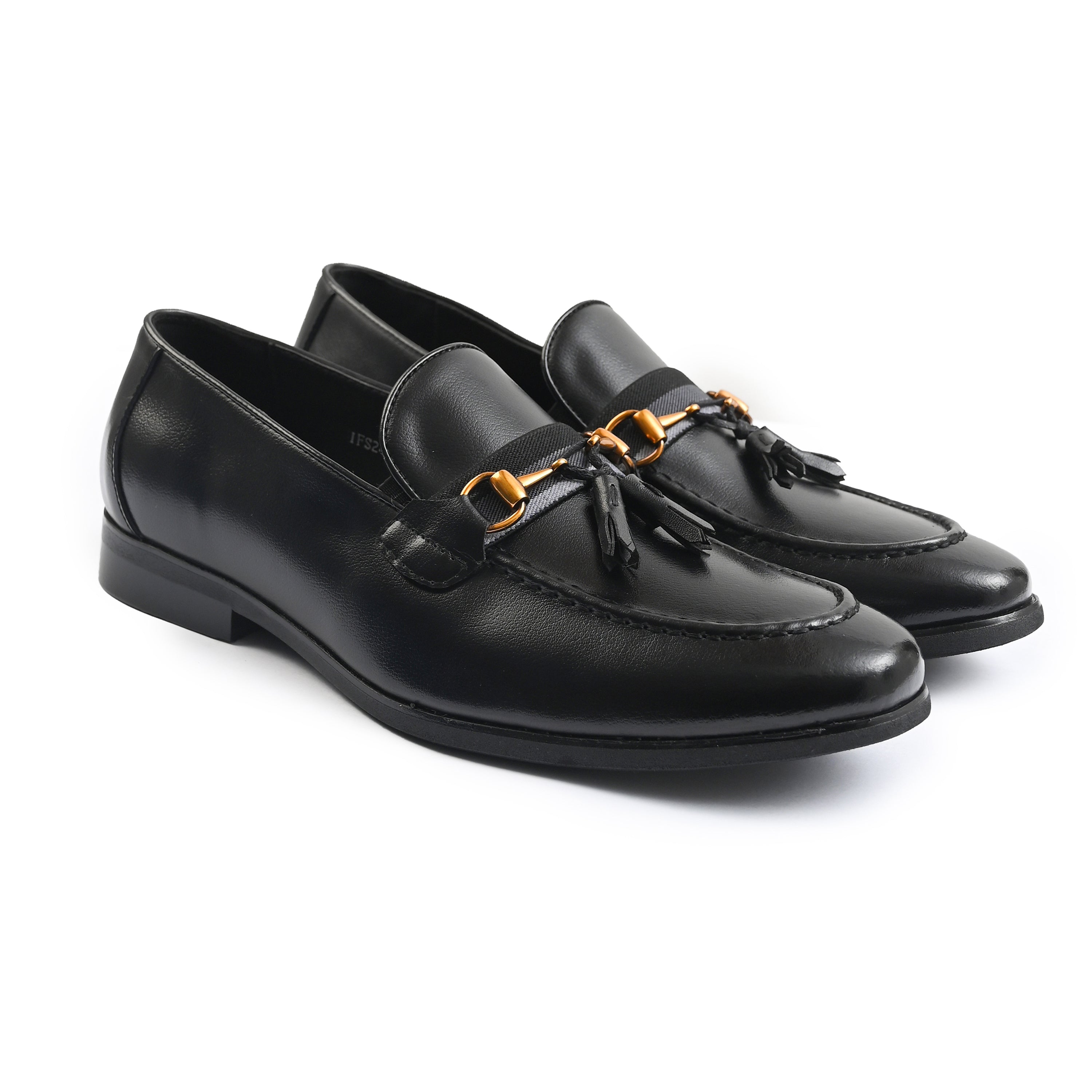 BLACK SNAFFLE TRIM SHOES