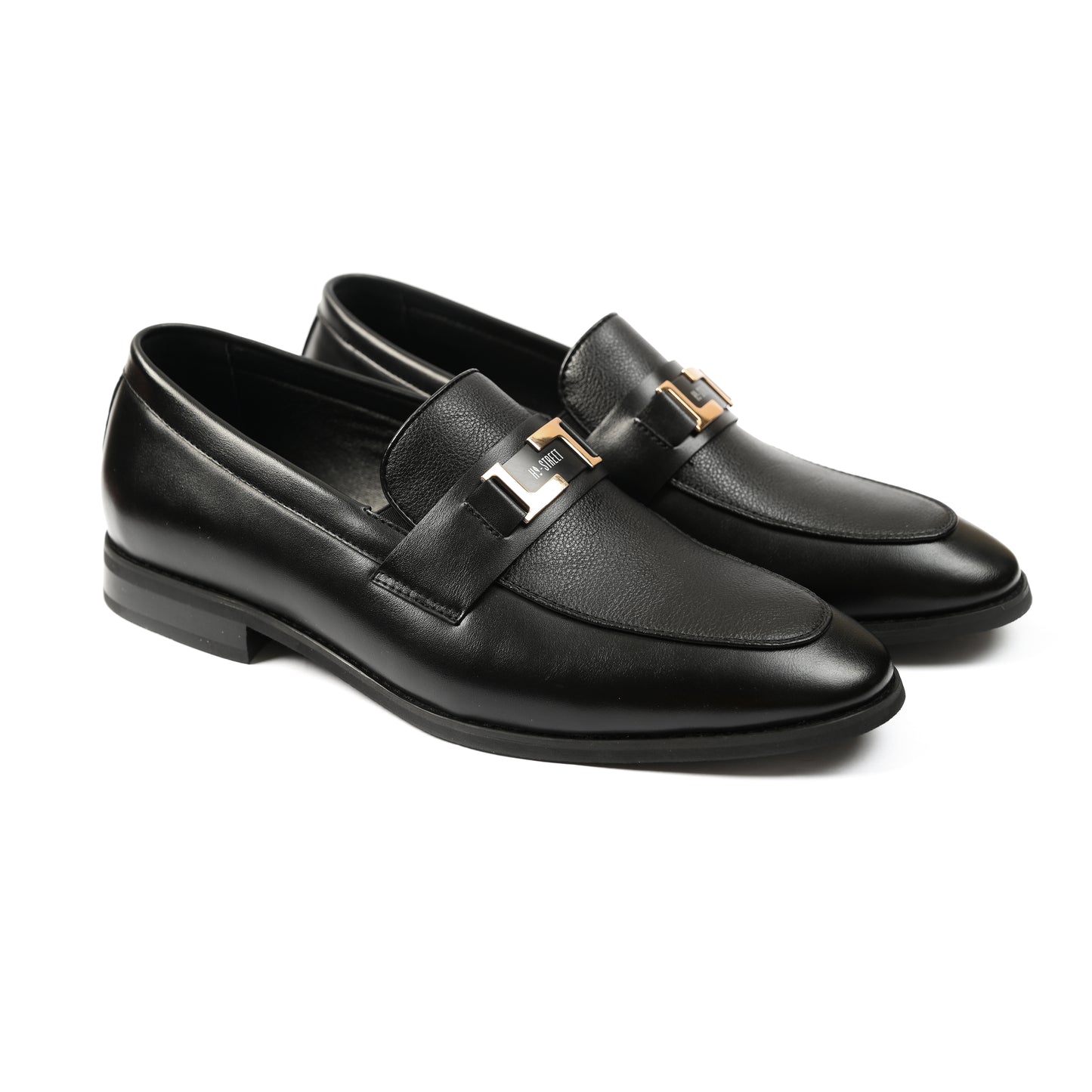 BLACK BIT LOAFER SHOES