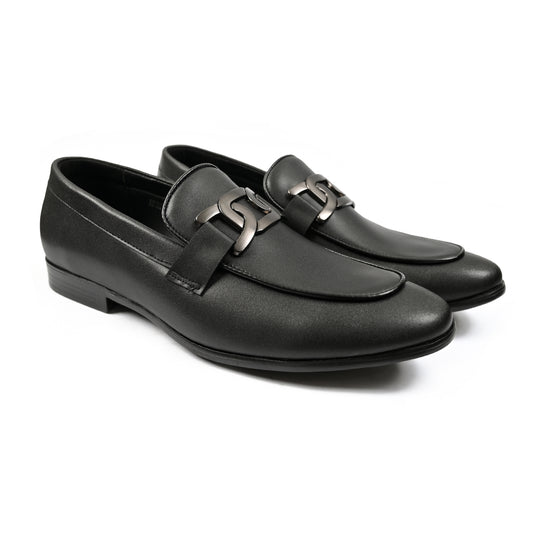 BLACK BIT LOAFER SHOES