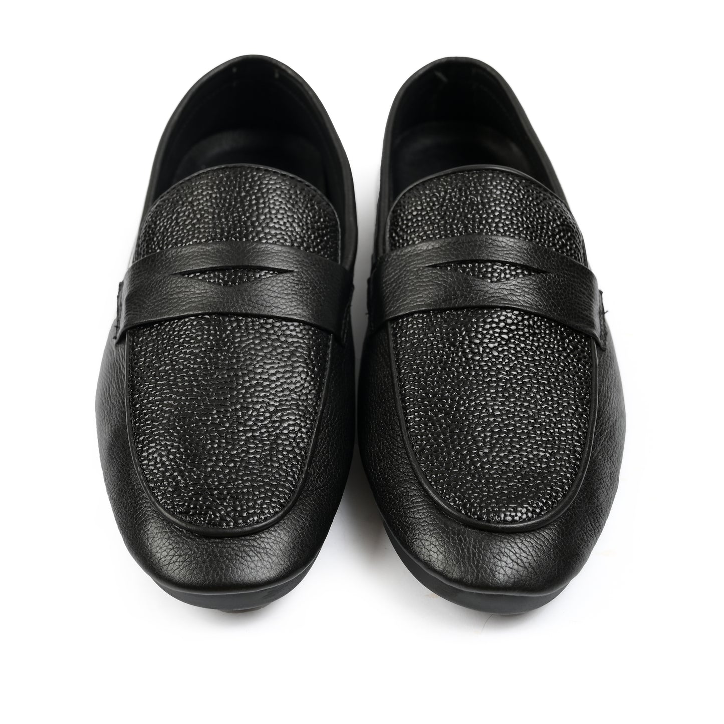 SOFT TEXTURED LEATHER LOAFERS