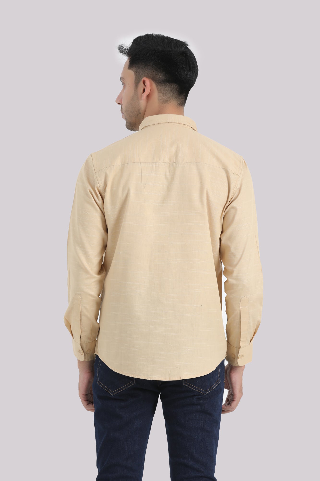Textured Basic Cotton Shirt