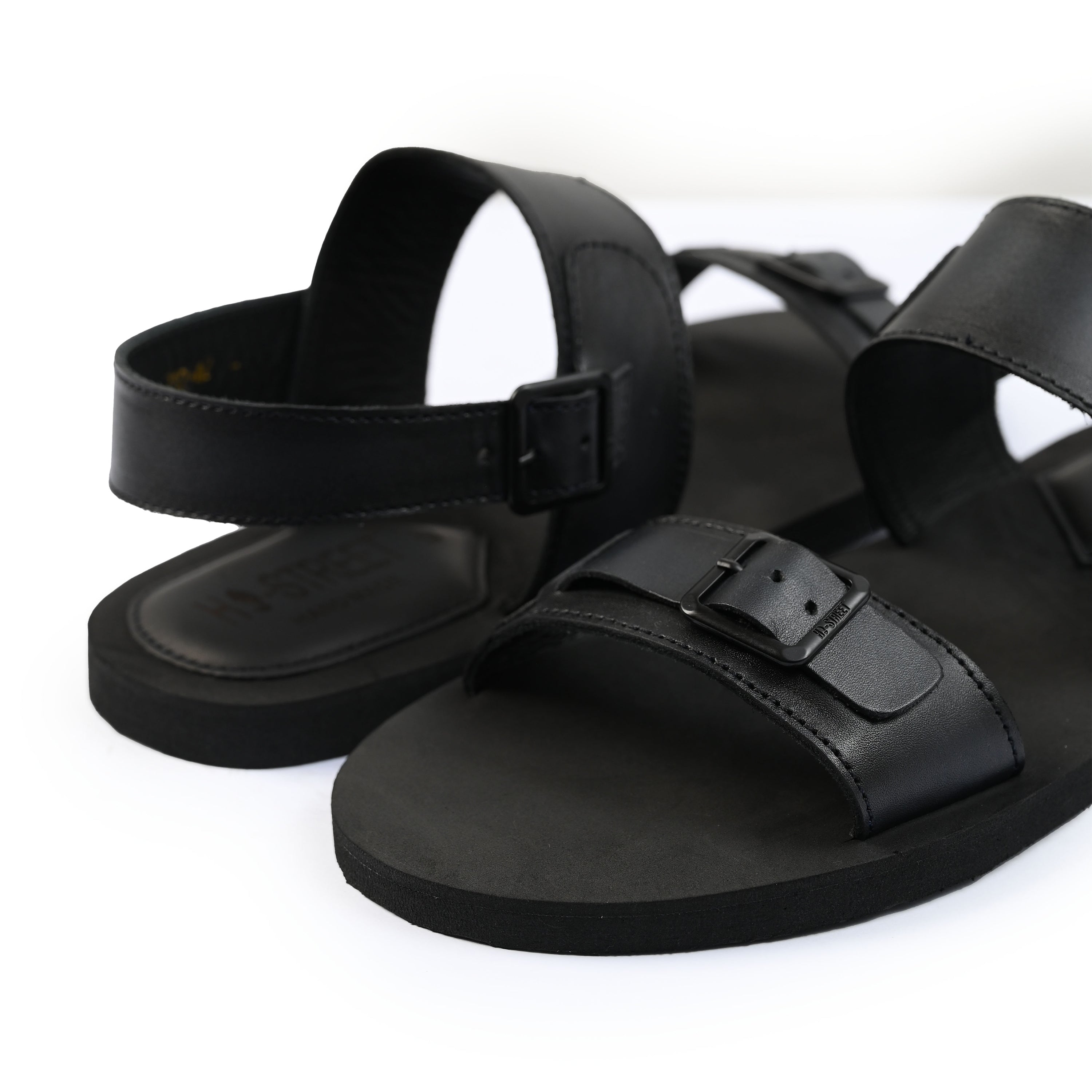 TWO TONE LEATHER SANDAL